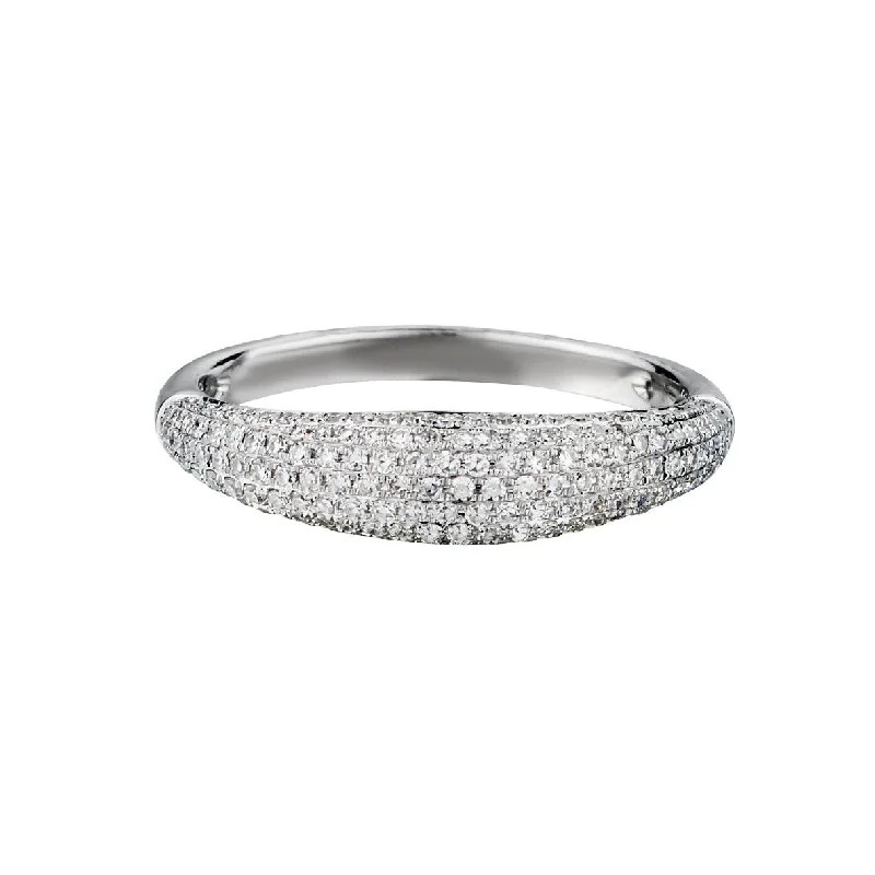 DOMED PAVÉ DIAMOND RING