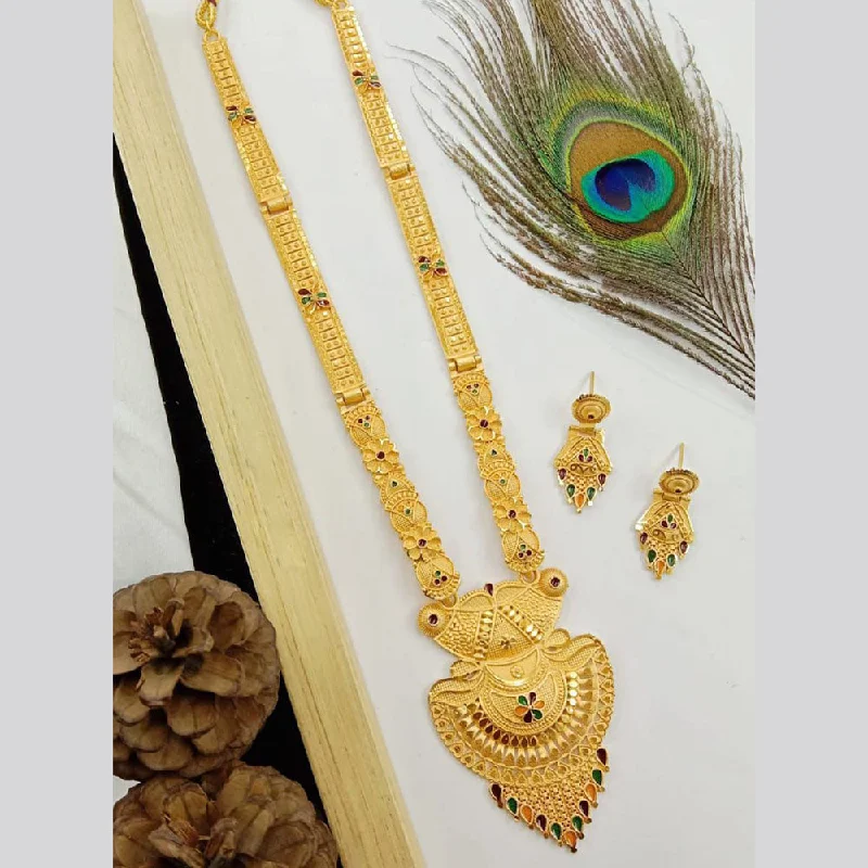 SP Jewellery Gold Plated Long Necklace Set