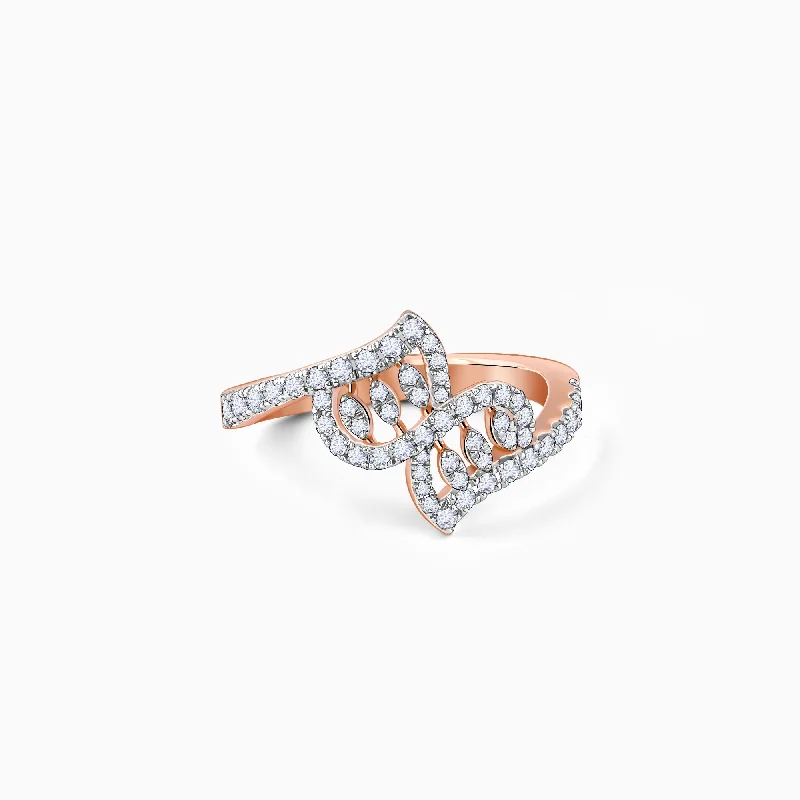 Rose Gold Zephyr Diamond Ring