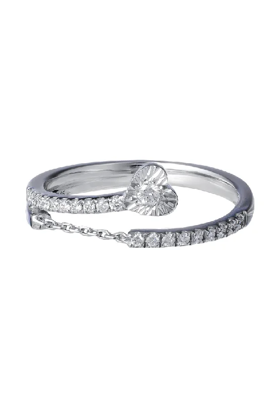 TOMEI Diamond Ring, White Gold 585