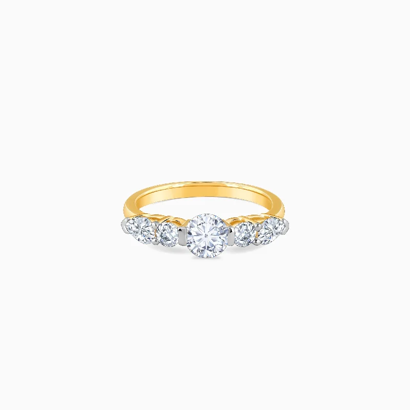 Gold Diva Diamond Ring