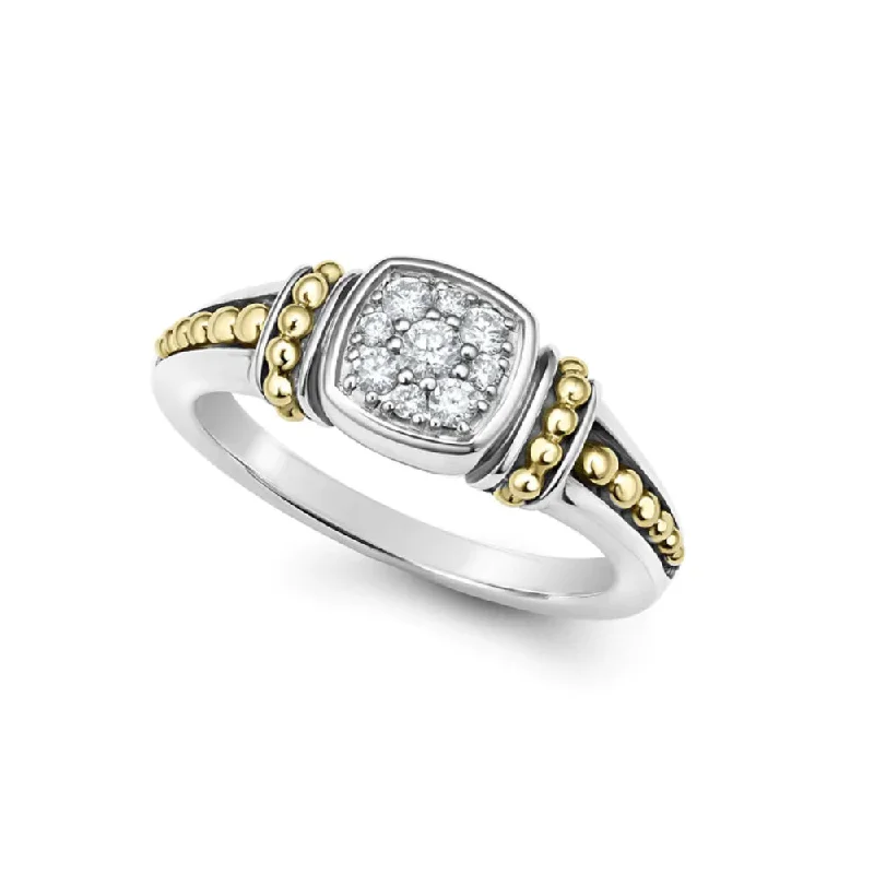 Lagos Rittenhouse Two-Tone Diamond Ring