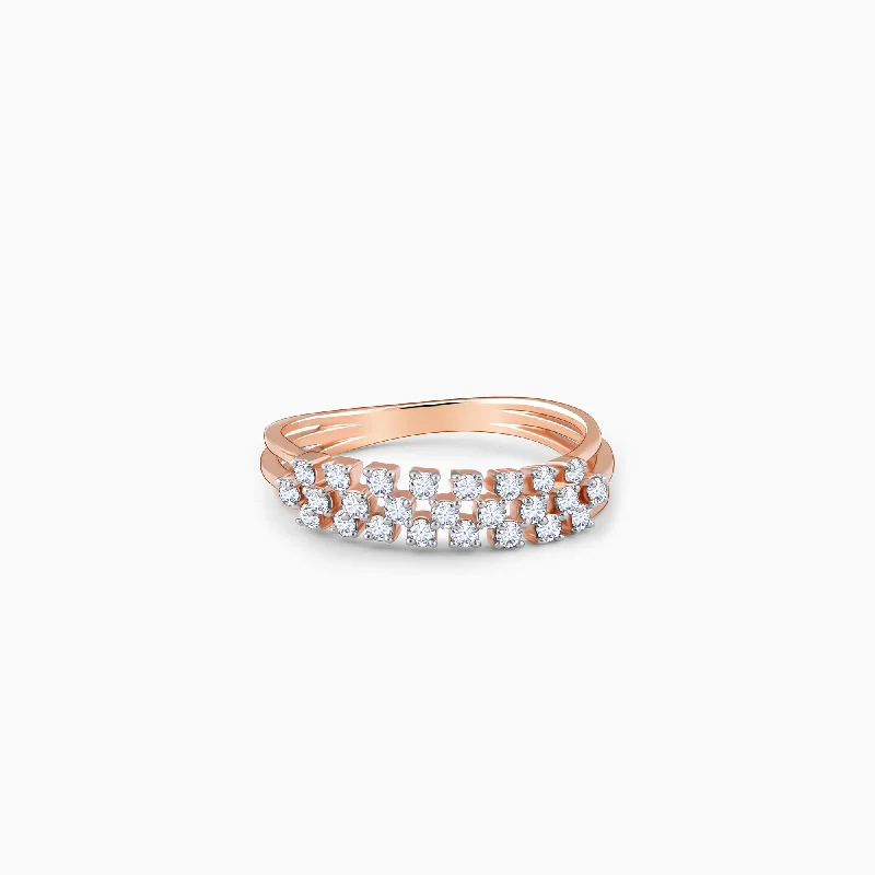 Rose Gold Ivory Radiance Diamond Ring