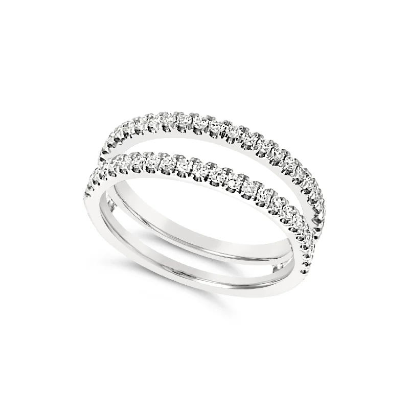 Double Row Diamond Ring Guard