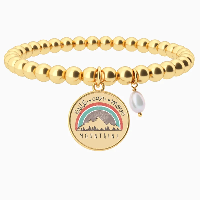 Faith Can Move Mountains - Beaded Bracelet