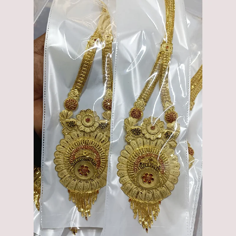 Pari Art Jewellery Forming Long Necklace Set ( 1 Piece Only )