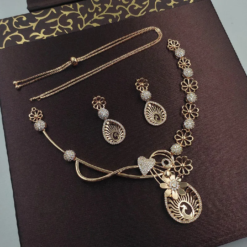 Aamrapali Gold Plated Austrian Stone Necklace Set