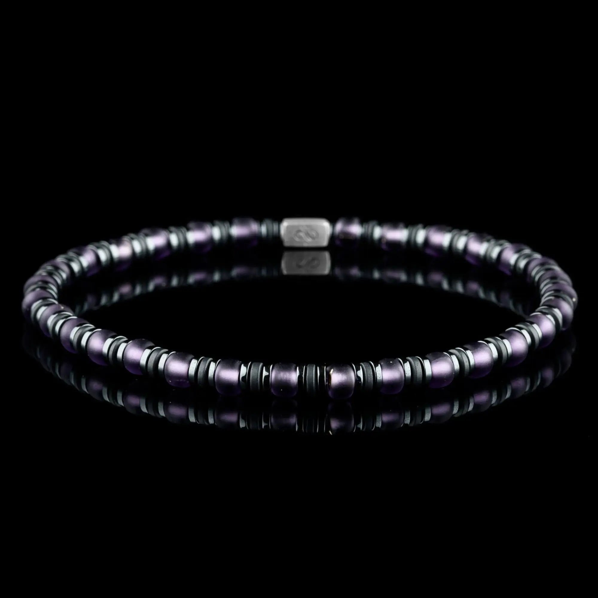 Hematite - Purple Bracelet XXI (4mm)