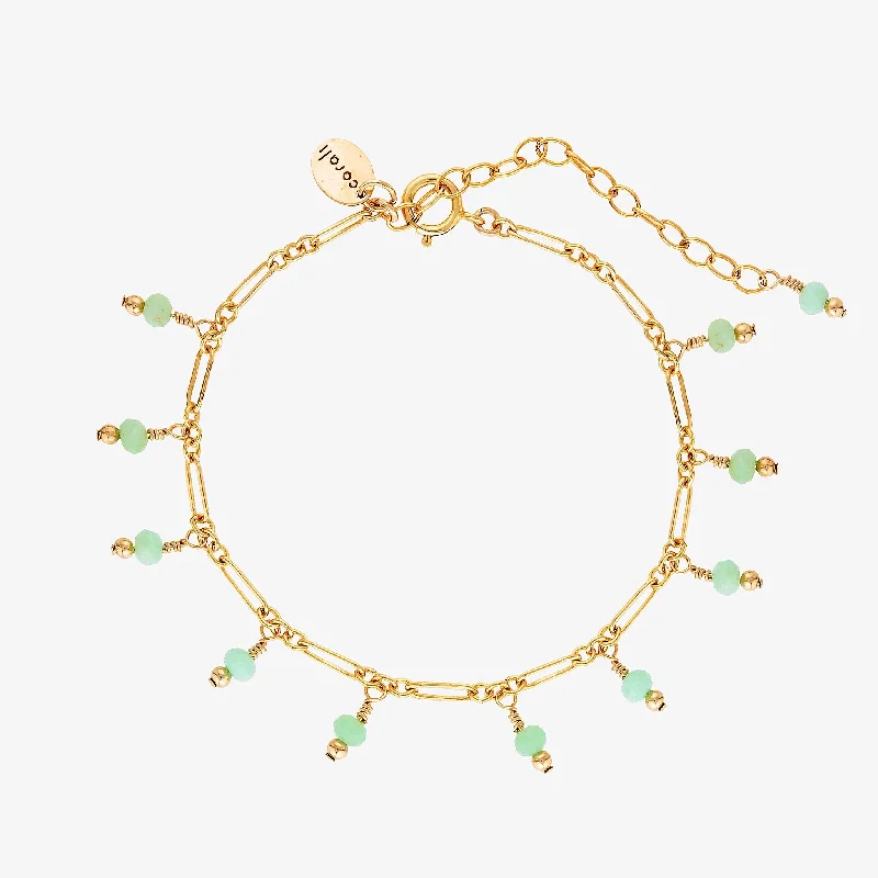 Rain Bracelet ~ Chrysoprase