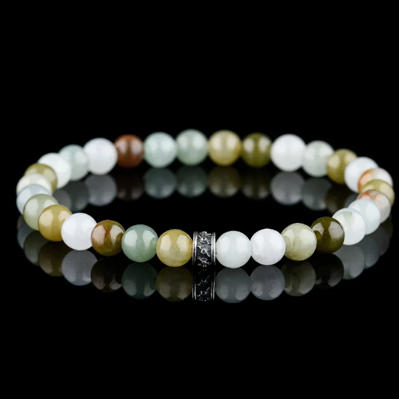 Burmese Multicolor Jade Bracelet VI (7mm)