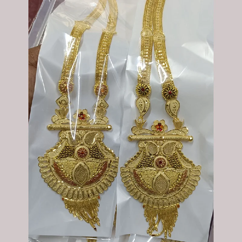 Pari Art Jewellery Forming Long Necklace Set ( 1 Piece Only )